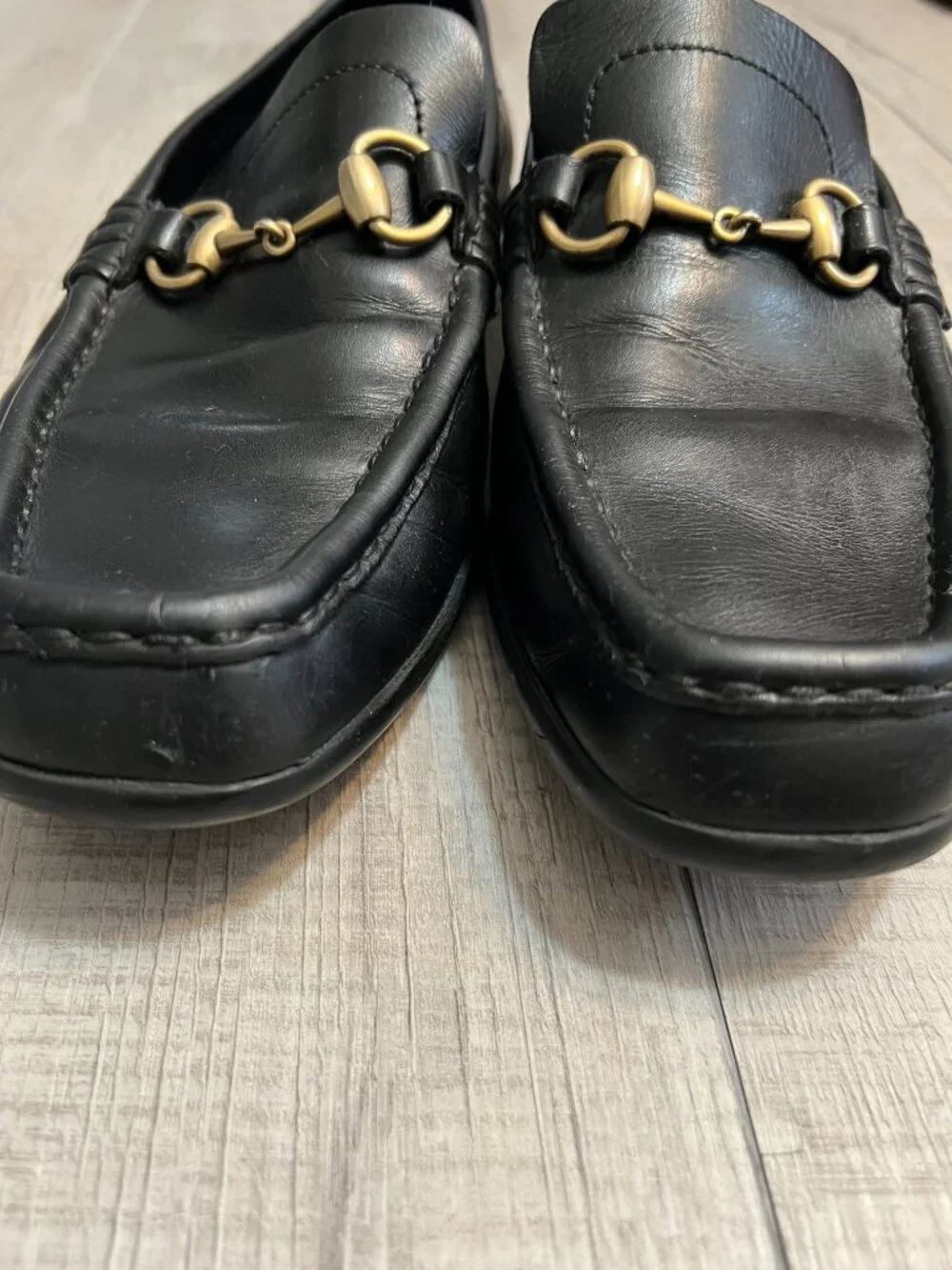 Gucci Horsebit Black Leather Loafers Old Money Preppy Quiet Luxury Men's 8